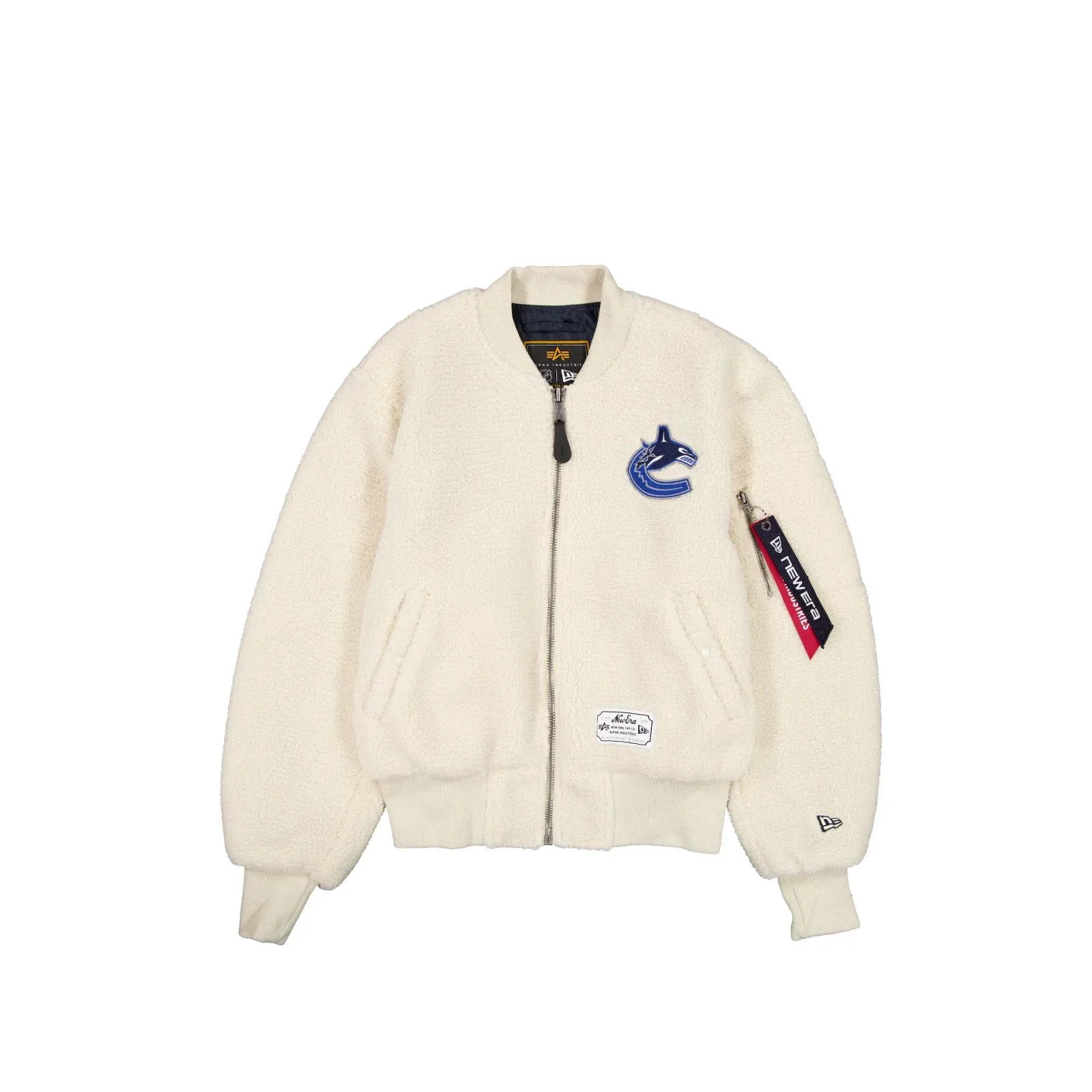 Alpha Industries x Vancouver Canucks Women's Sherpa MA-1 Flight Jacket