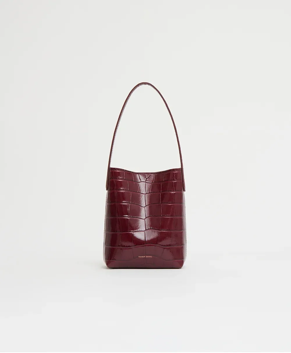Mini Everyday Cabas – Oxblood Croc