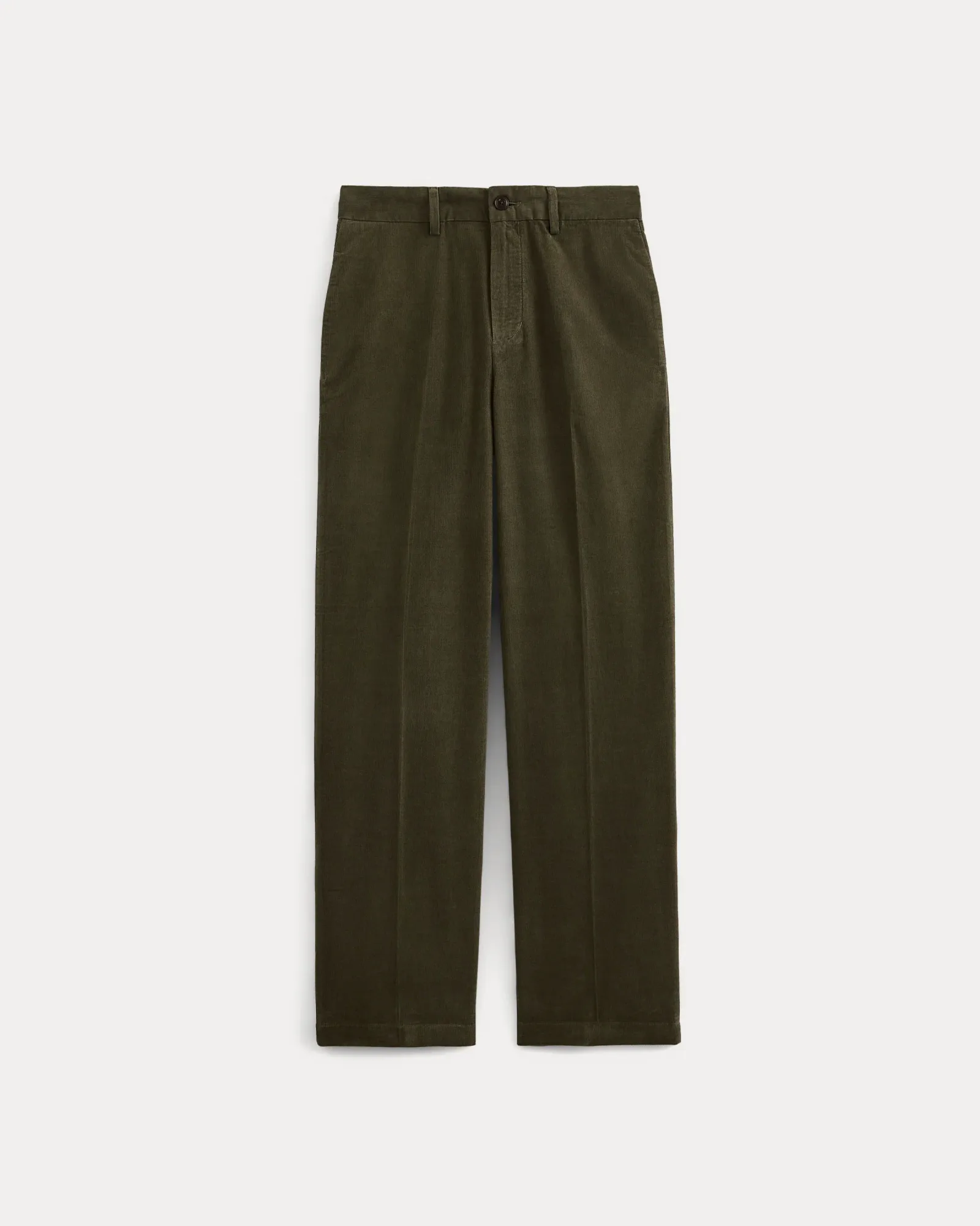 Relaxed Pinwale Corduroy Trouser – Olive Night