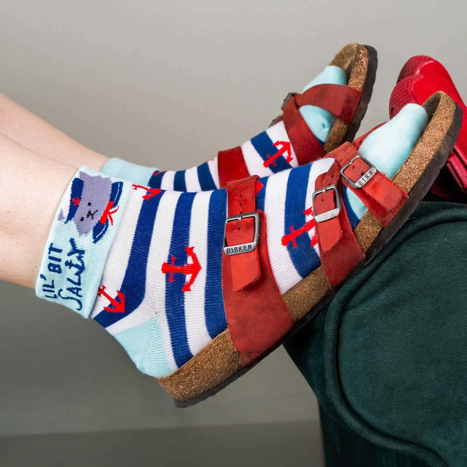 Lil' Bit Salty Turn Cuff Socks