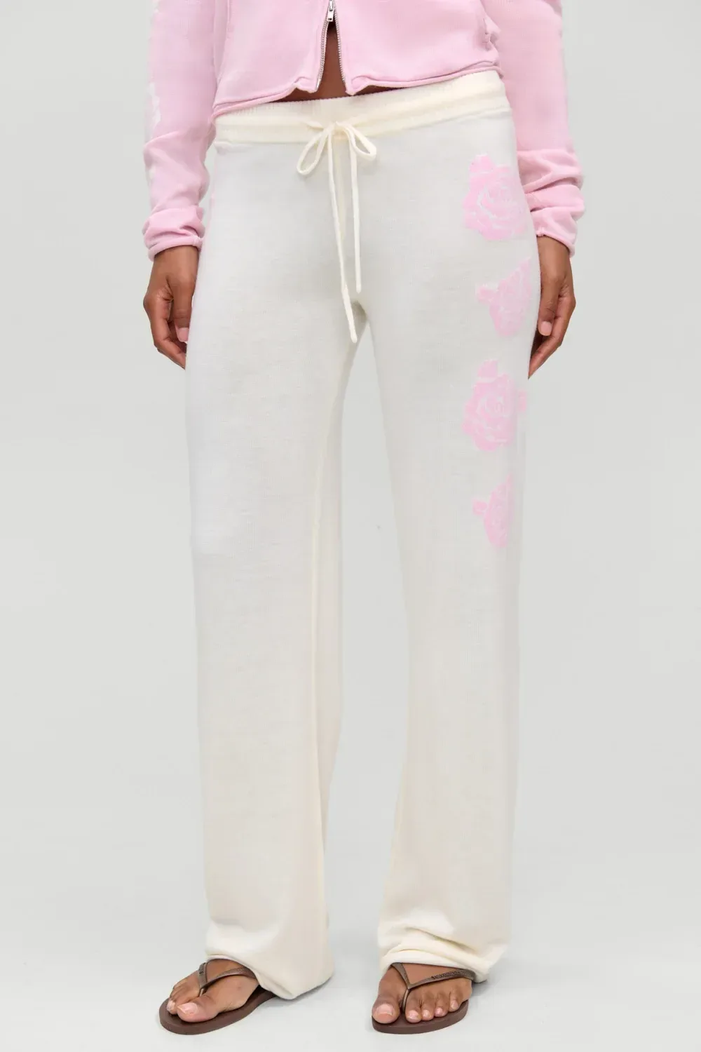 Calvin Knit Lounge Pant – White Bloom