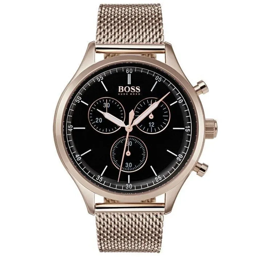 Hugo Boss 1513548 Rose-Tone Steel Chronograph Men's Watch