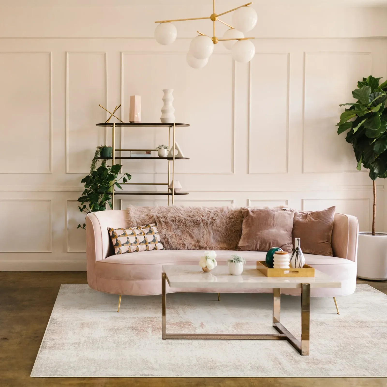 Penelope – Natural/Blush (Rug Cover)