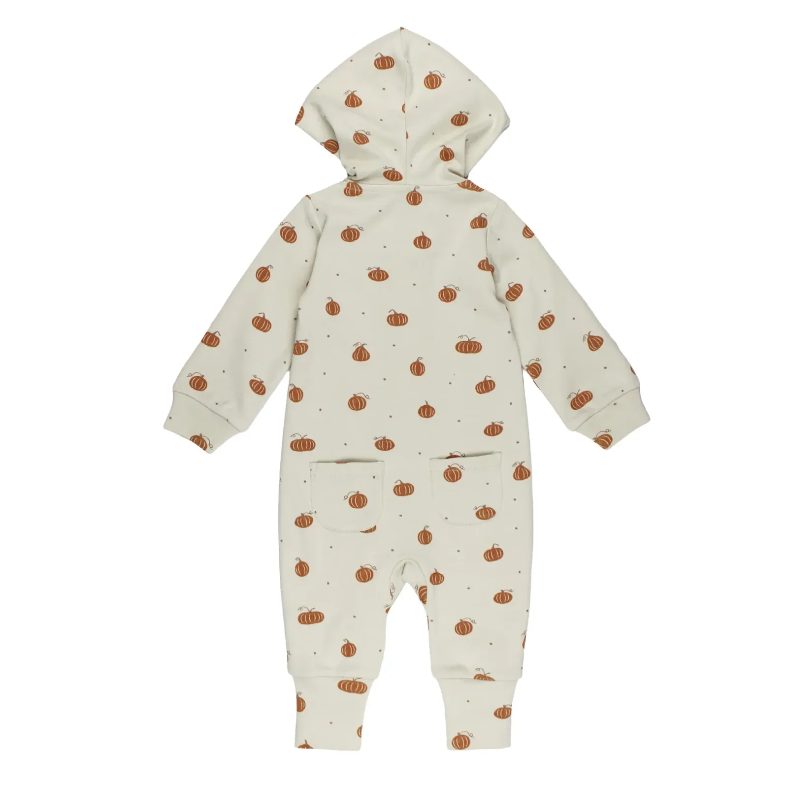 Pumpkin Spice – Organic Hooded Zipper Romper