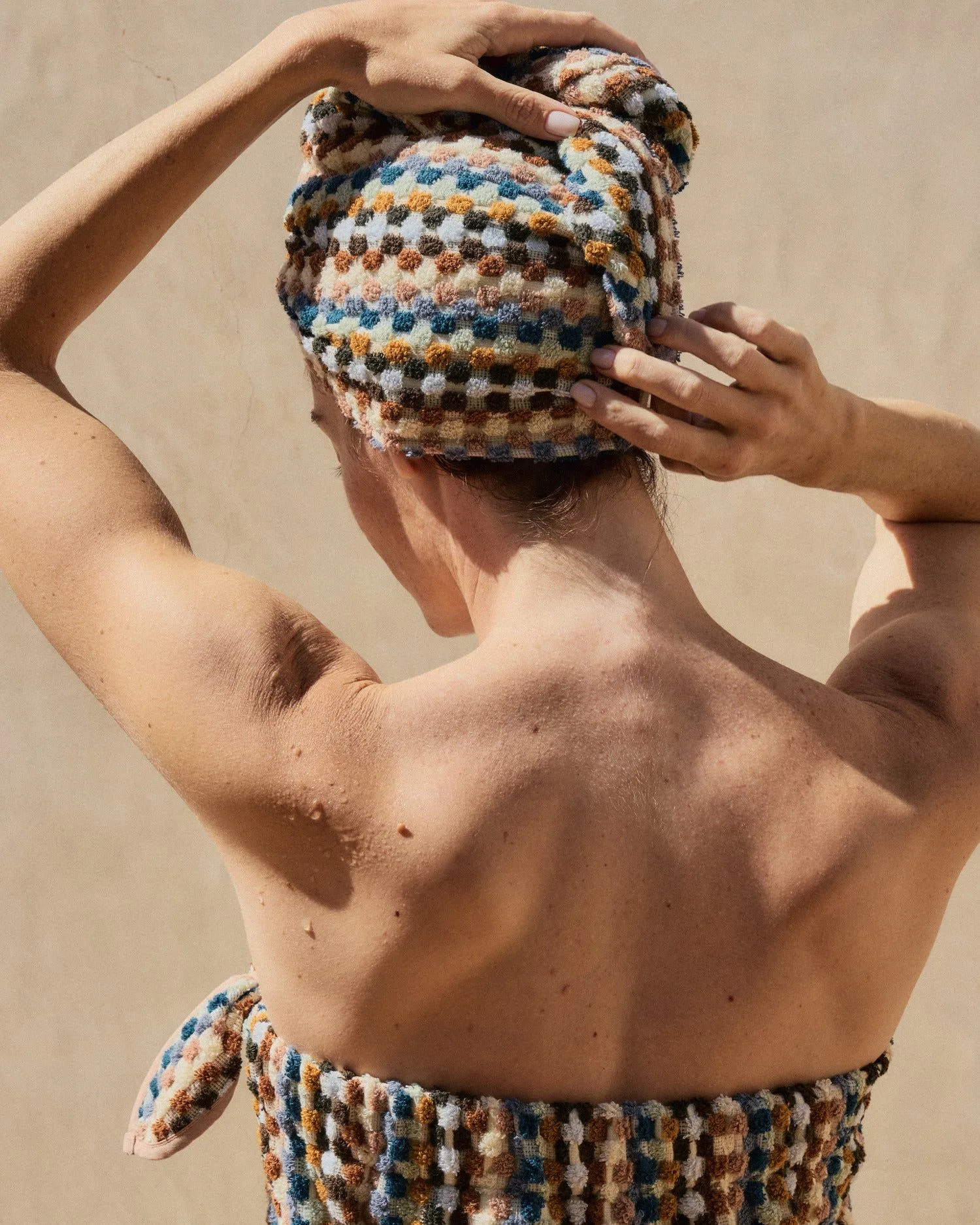 Organic Mosaic Hair Wrap (Multi)