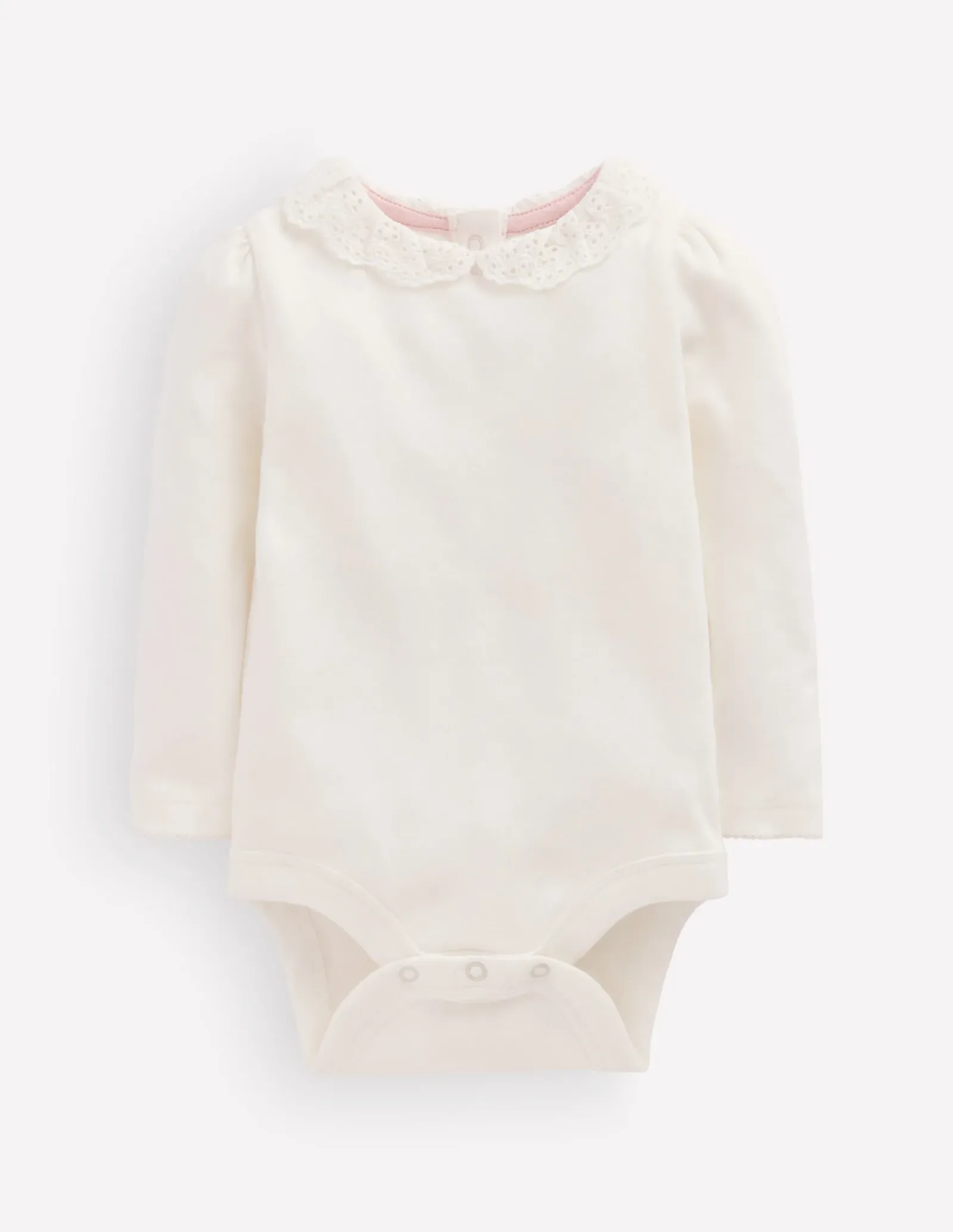 Broderie Collared Body-Ivory