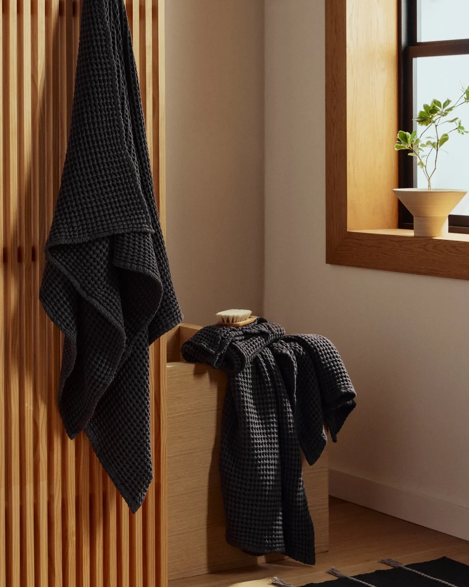 6+6 Waffle Bath Bundle – Onyx