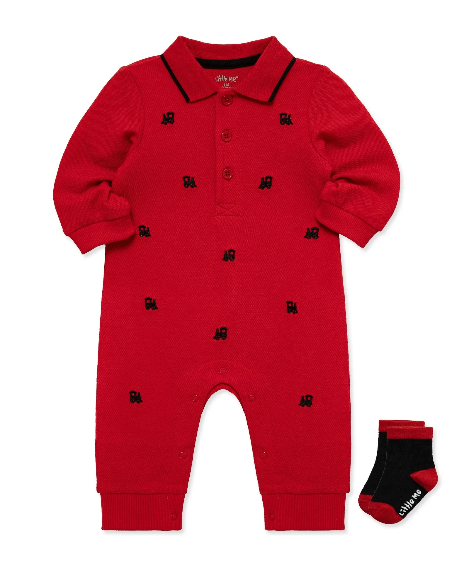 Train Treasures Coverall & Sock Set (3M-9M)