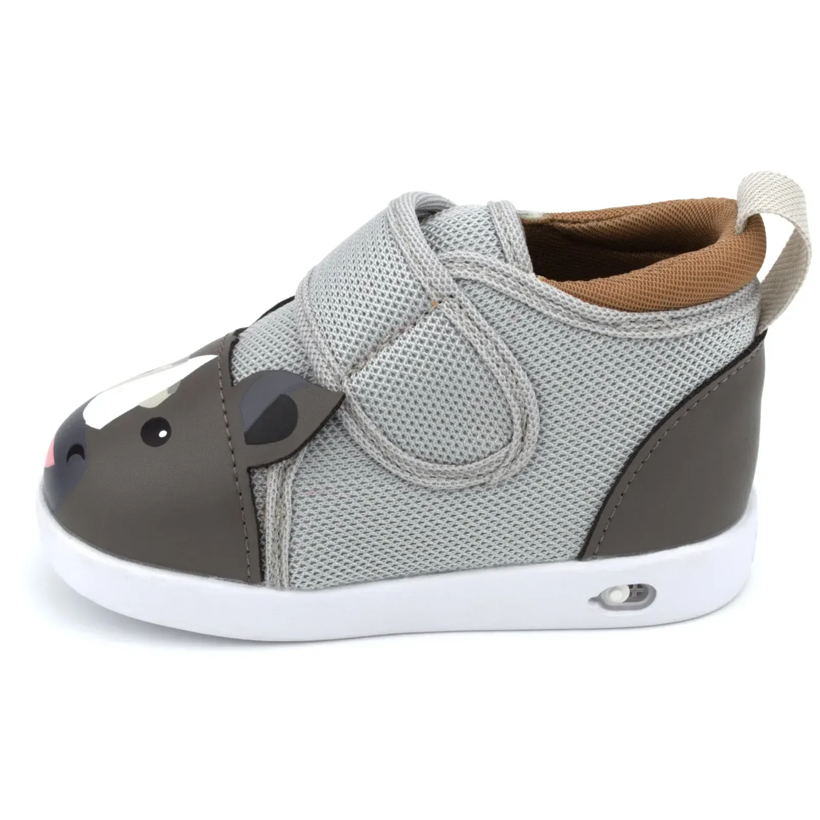 Rhino Squeaky Single Shoe for Boys and Girls V2 – Gray – (One Shoe Only)