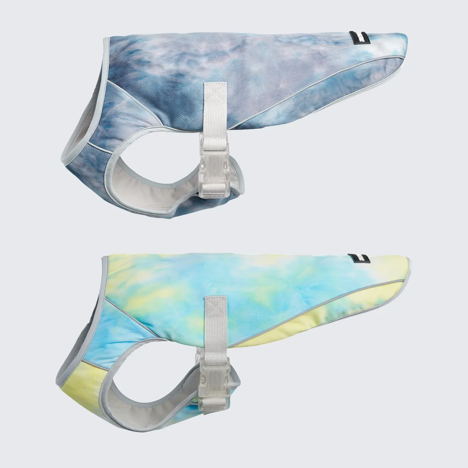 Dog Cooling Vest (2-pack) – Ice Blue & Tropical Storm