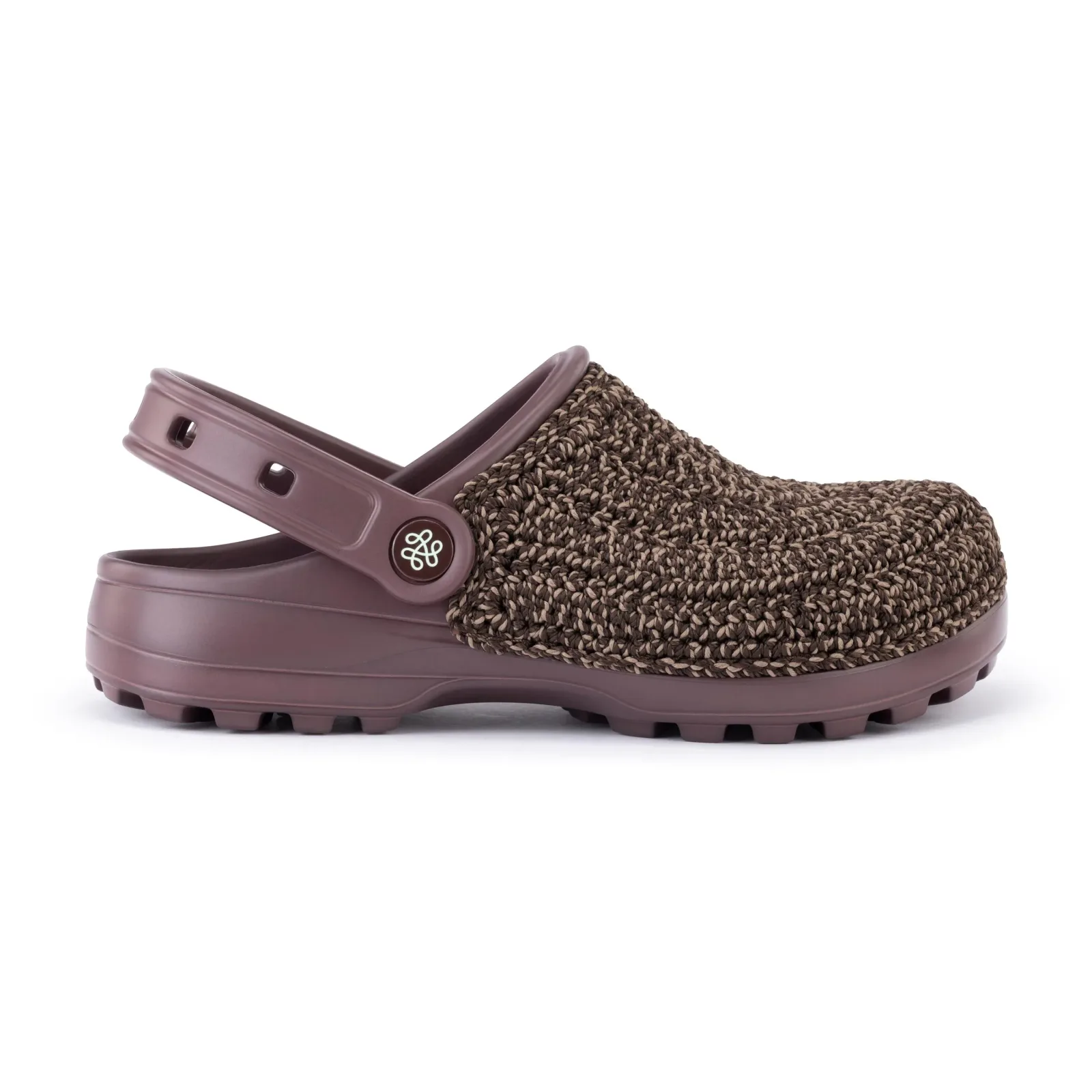 Bolo Clog – Hand Crochet – Nutmeg Static
