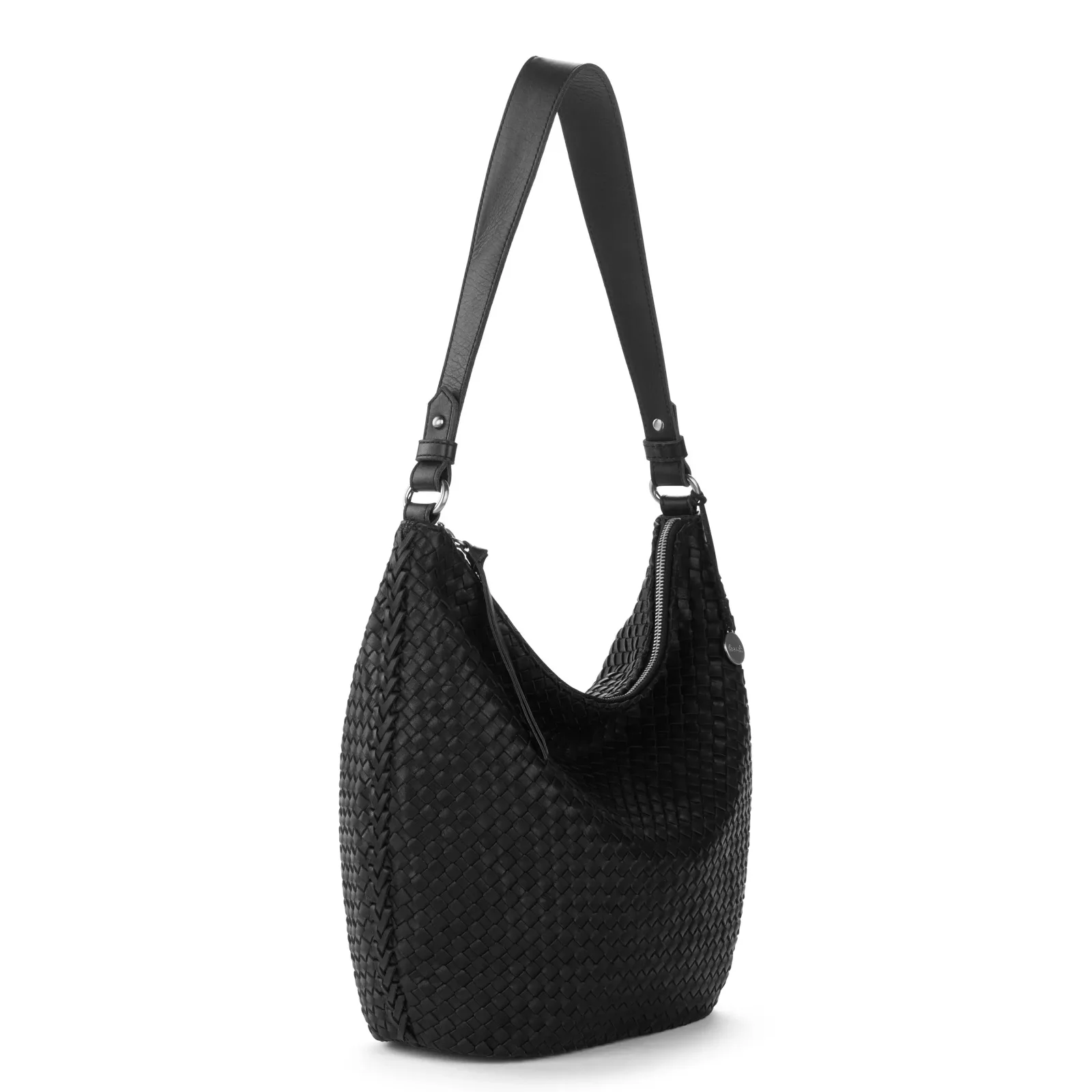 Sequoia Hobo – Leather – Woven Black