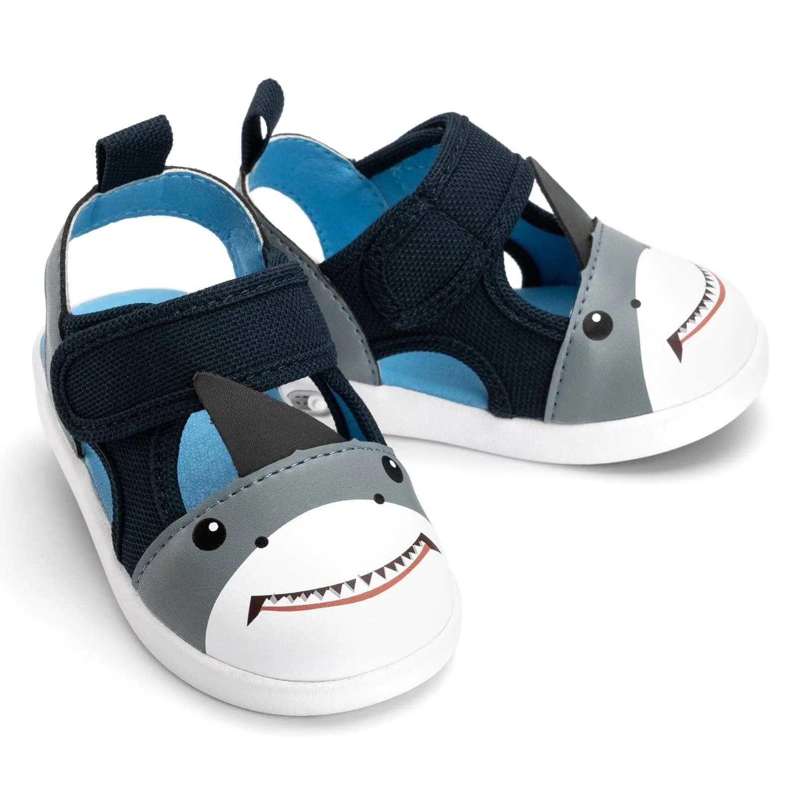 Shark Squeaky Toddler Sandals for Boys and Girls – Blue
