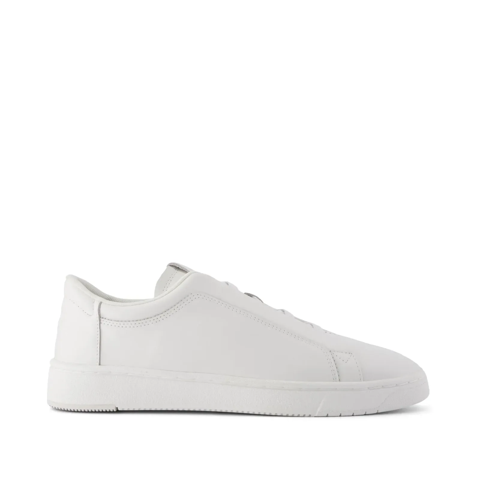 Mens TRVL Lite Miles Lace-Up Sneaker Water Resistant White Leather