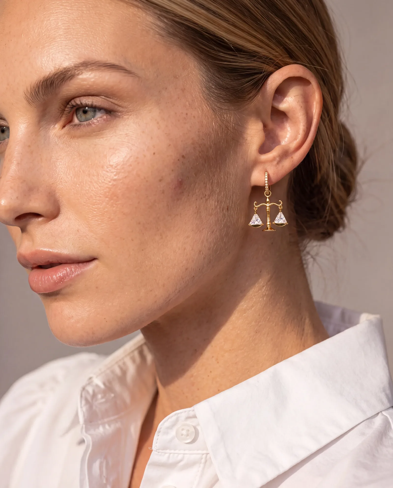 Law Scales of Justice Earring