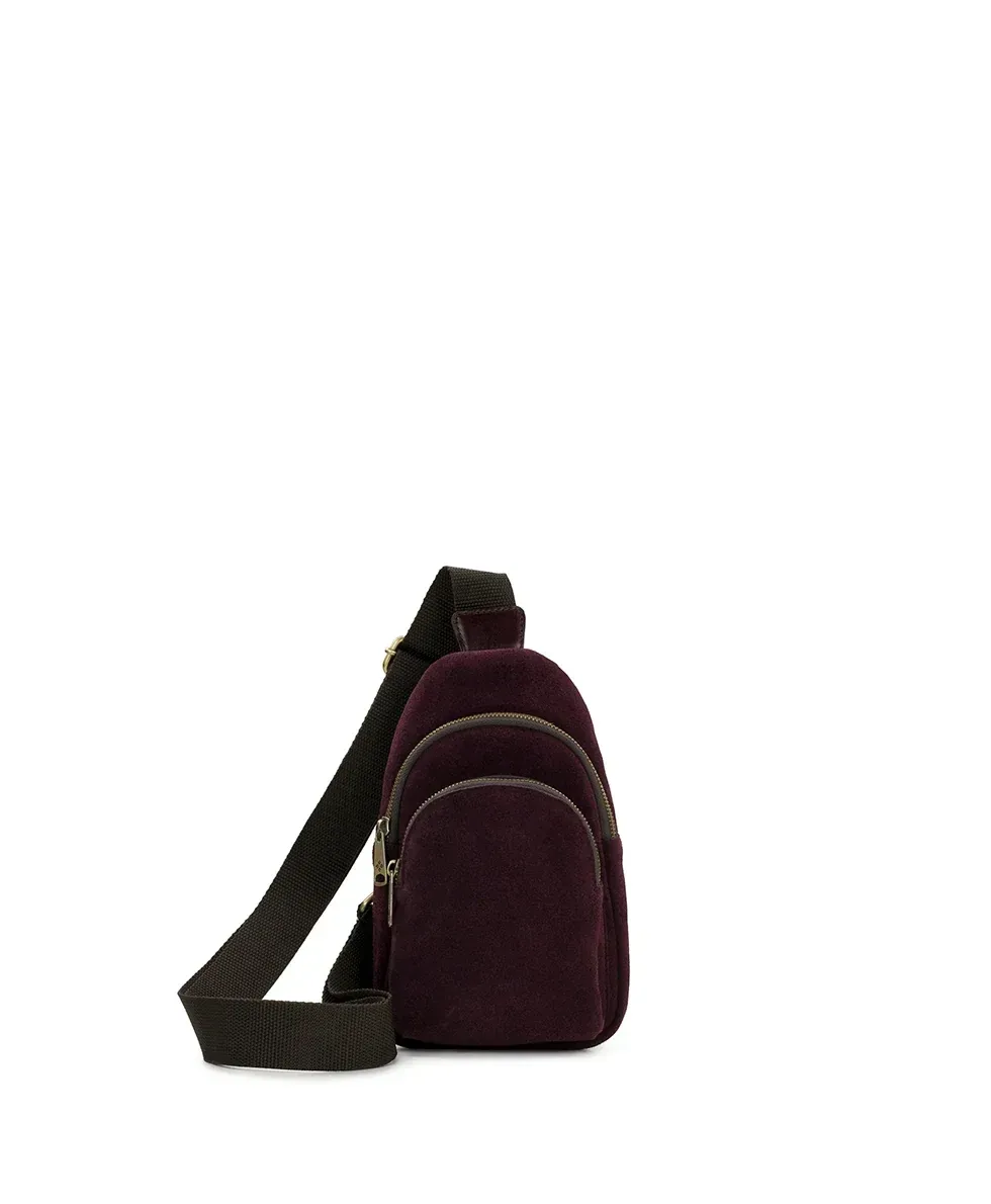 Louetta Sling – Suede Leather – Plum