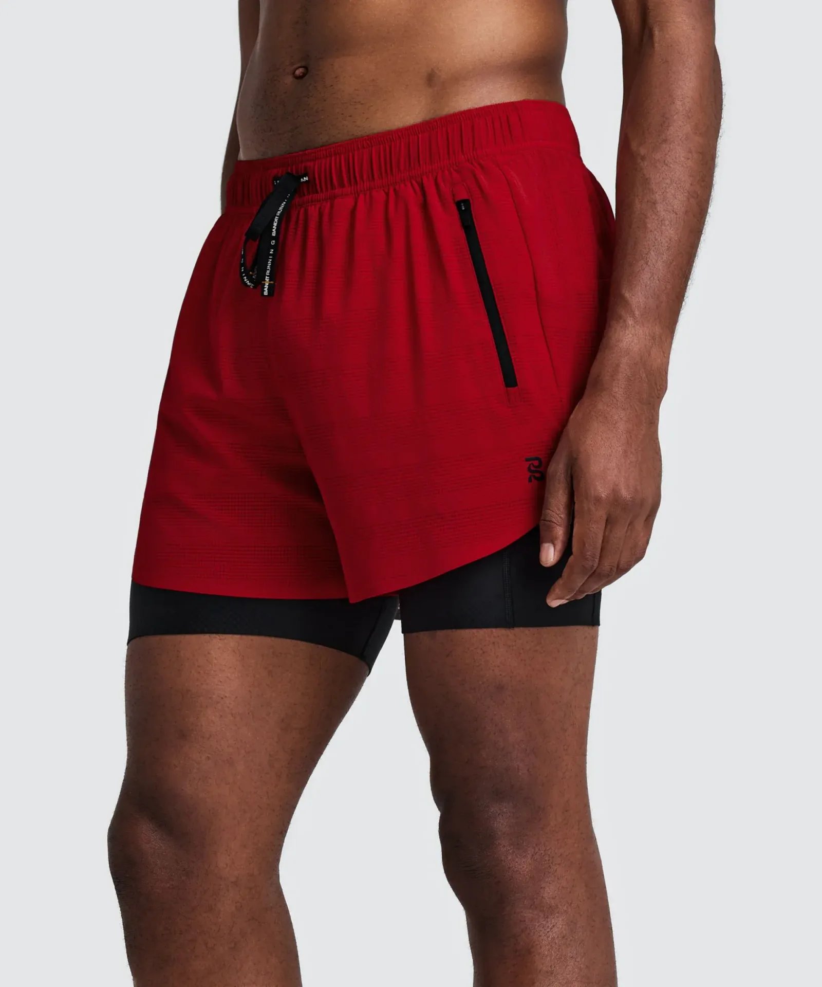 Men's CoolGrid™ 2-in-1 Run Shorts – Oxide Red