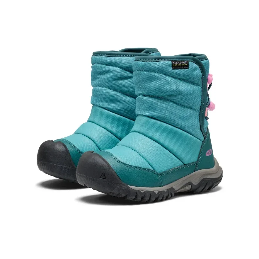 Little Kids' Puffrider Waterproof Winter Boot – Brittany Blue/Cashmere Rose