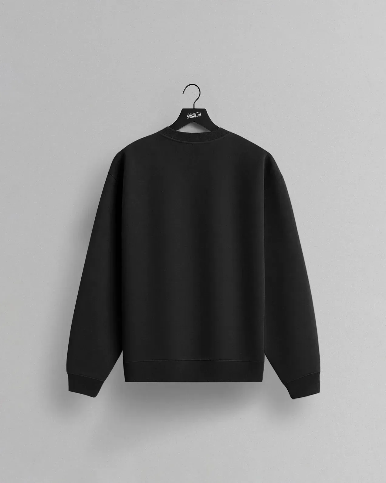 GHOST® Athletics Crewneck – Faded Black