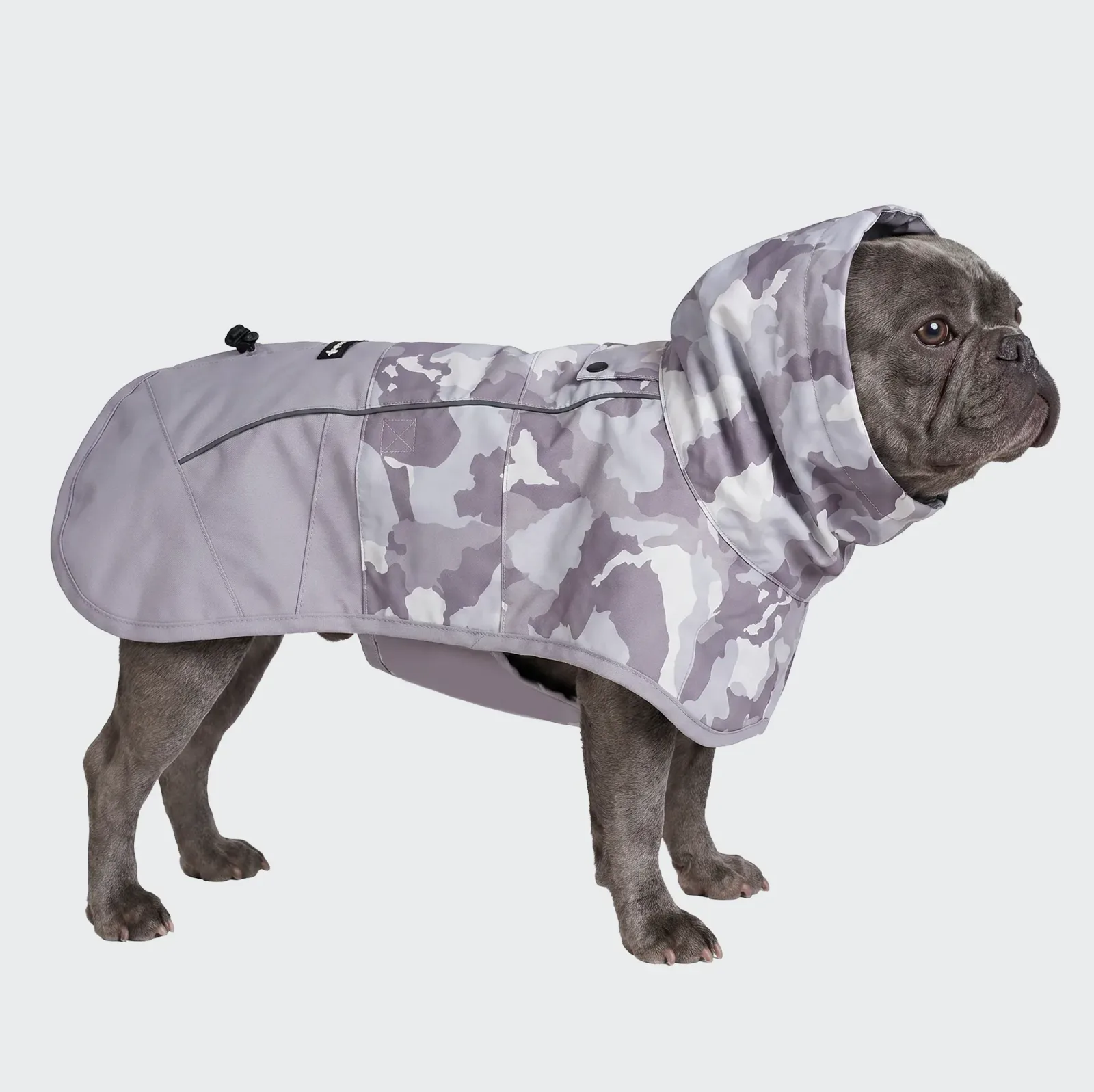 Breatheshield™ Dog Raincoat – Camo Grey