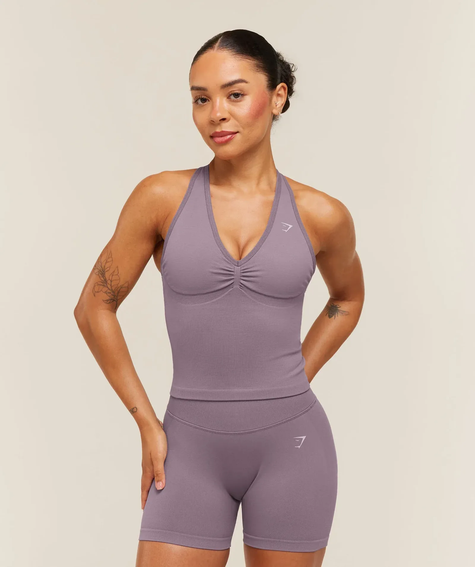 Gymshark Lift Seamless Tank with Shelf – Dusk Purple