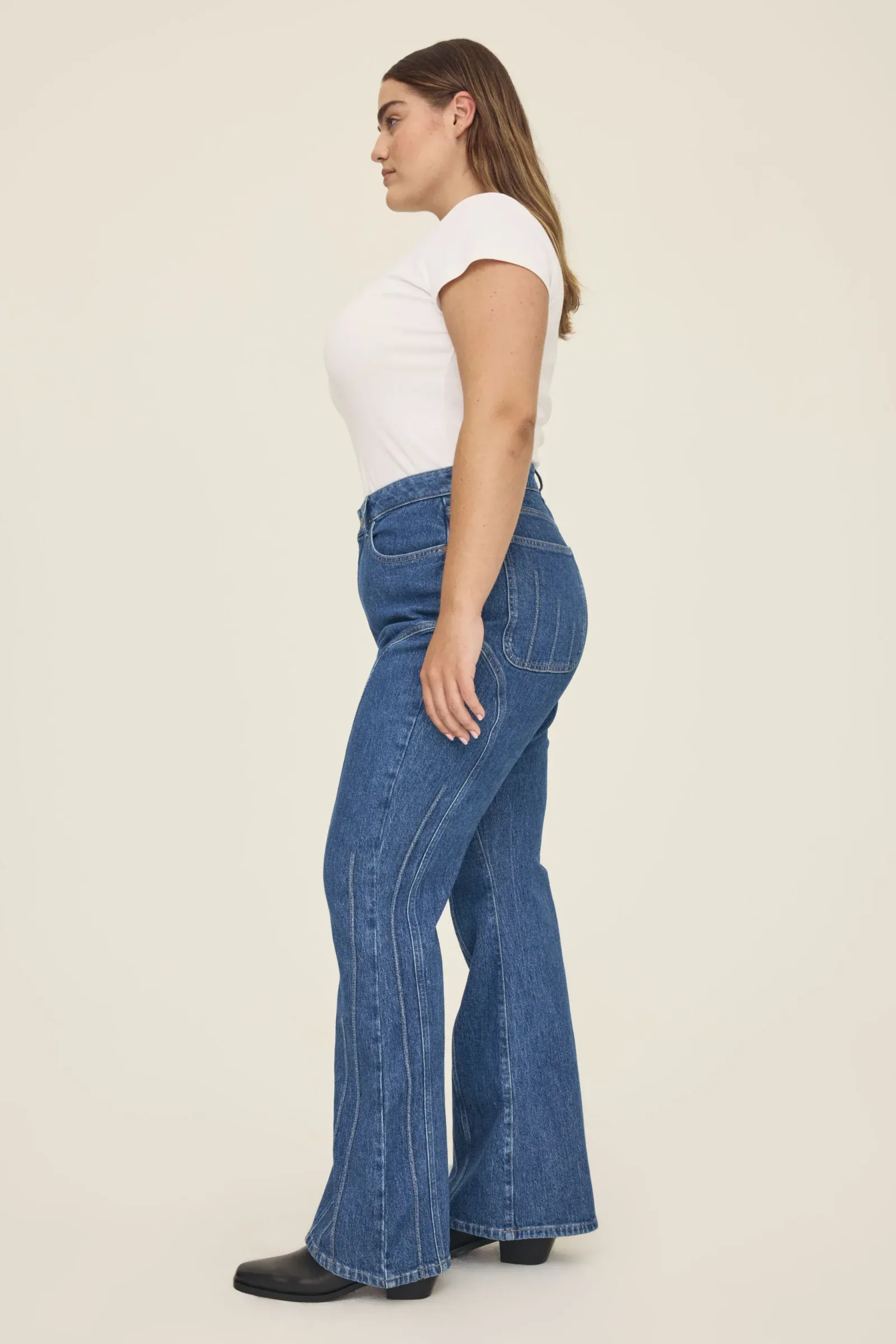 Mia Plus – Flare Jeans – Pacific