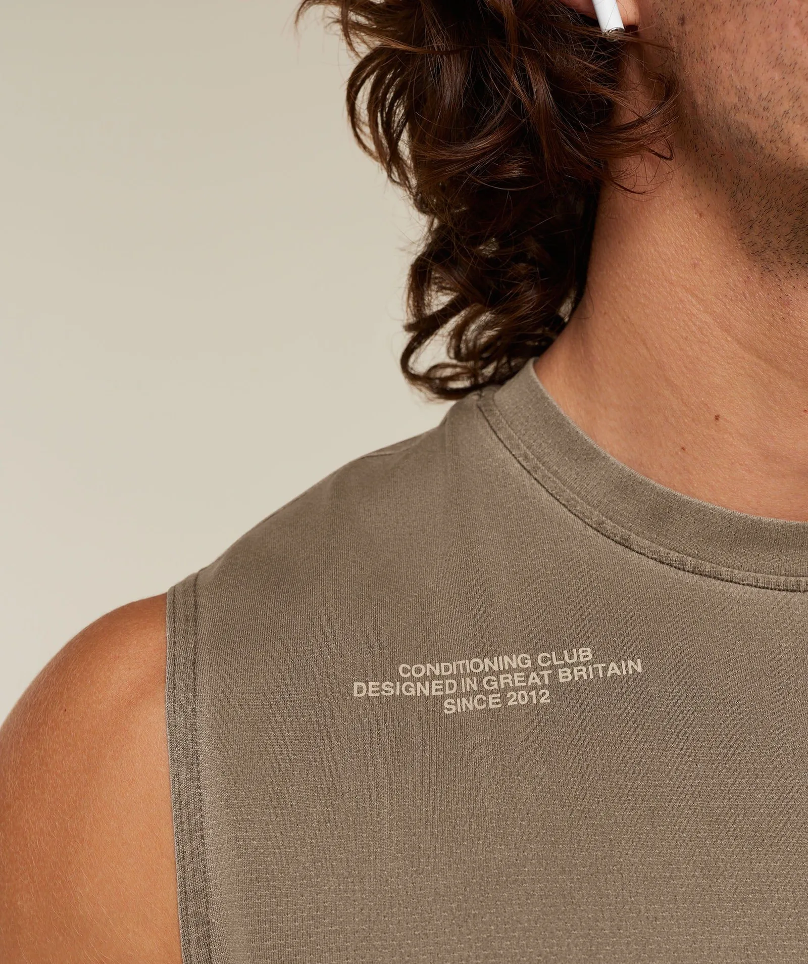Gymshark Conditioning Club Washed Tank – Trail Brown/Vanilla Beige/Wash