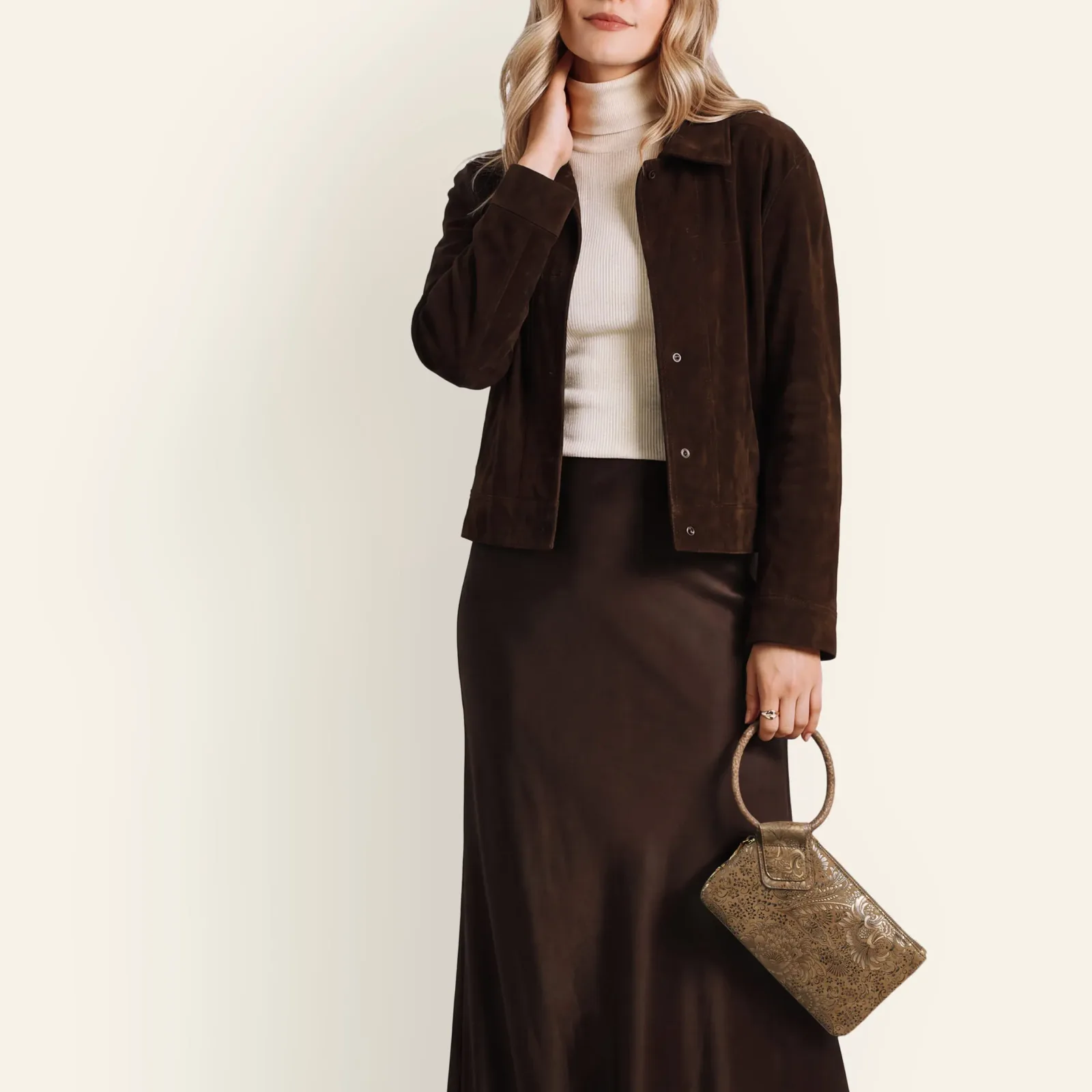 Sable Wristlet In Printed Leather – Mink Folklore