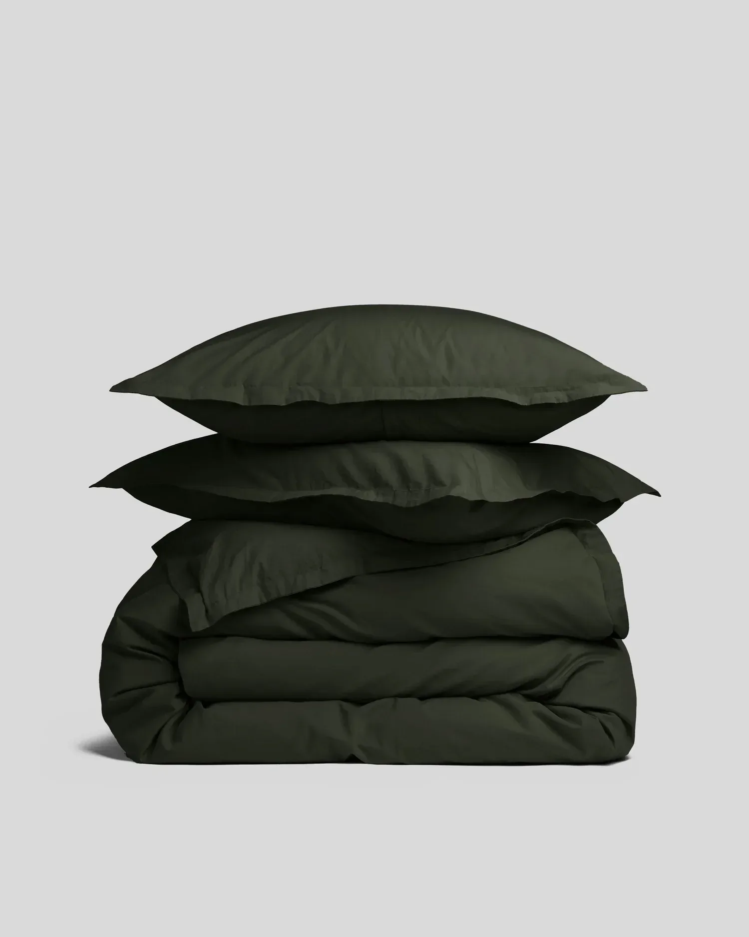 Percale Duvet Cover Set – Evergreen K/CK