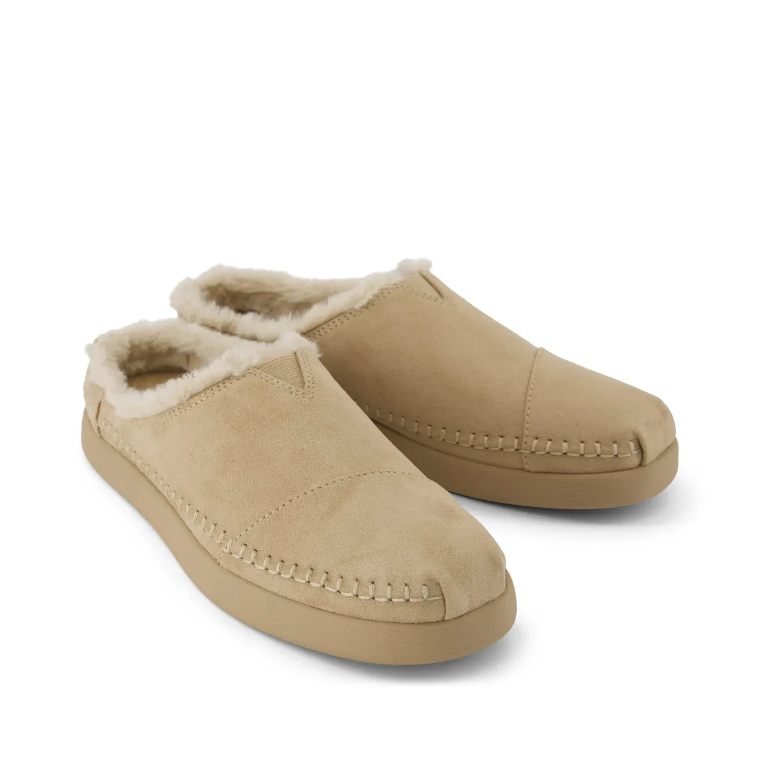Womens Alpargata Ease Mule Taupe Microsuede