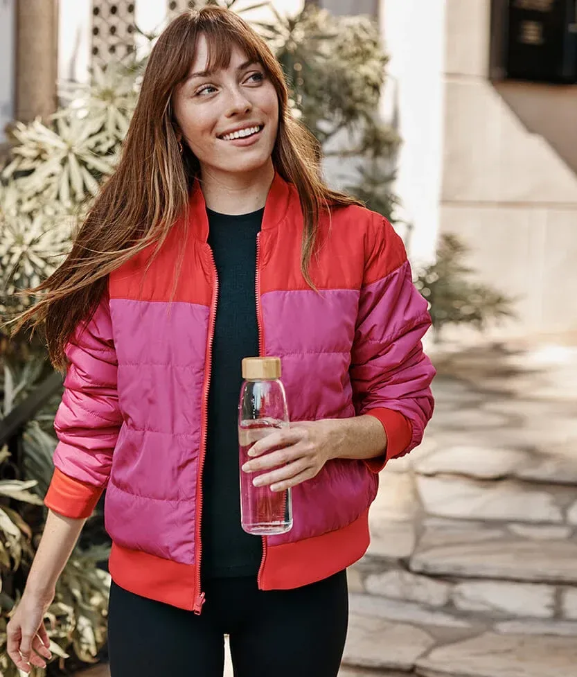 The Reversible Packable Puffer – Lava & Hibiscus
