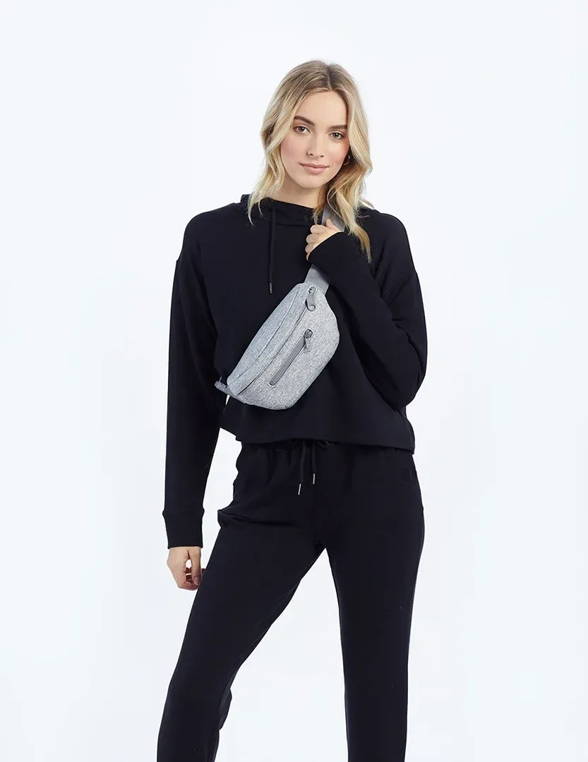 The Softest French Terry Cropped Hoodie – Sea Urchin