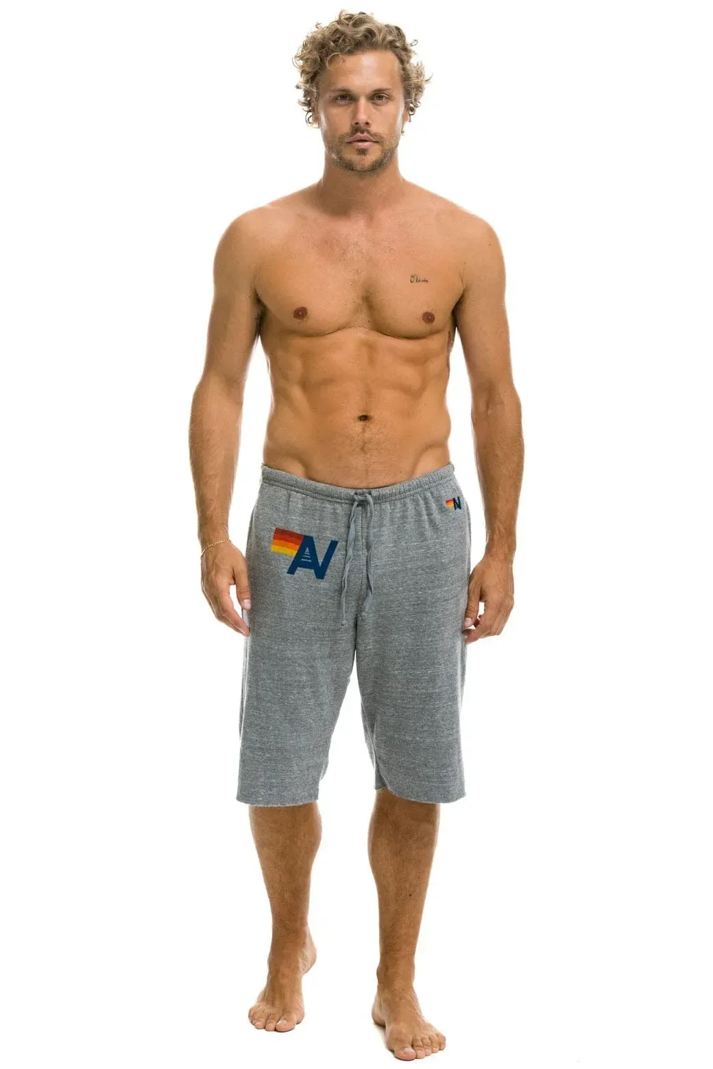 LOGO SWEATSHORTS – HEATHER GREY