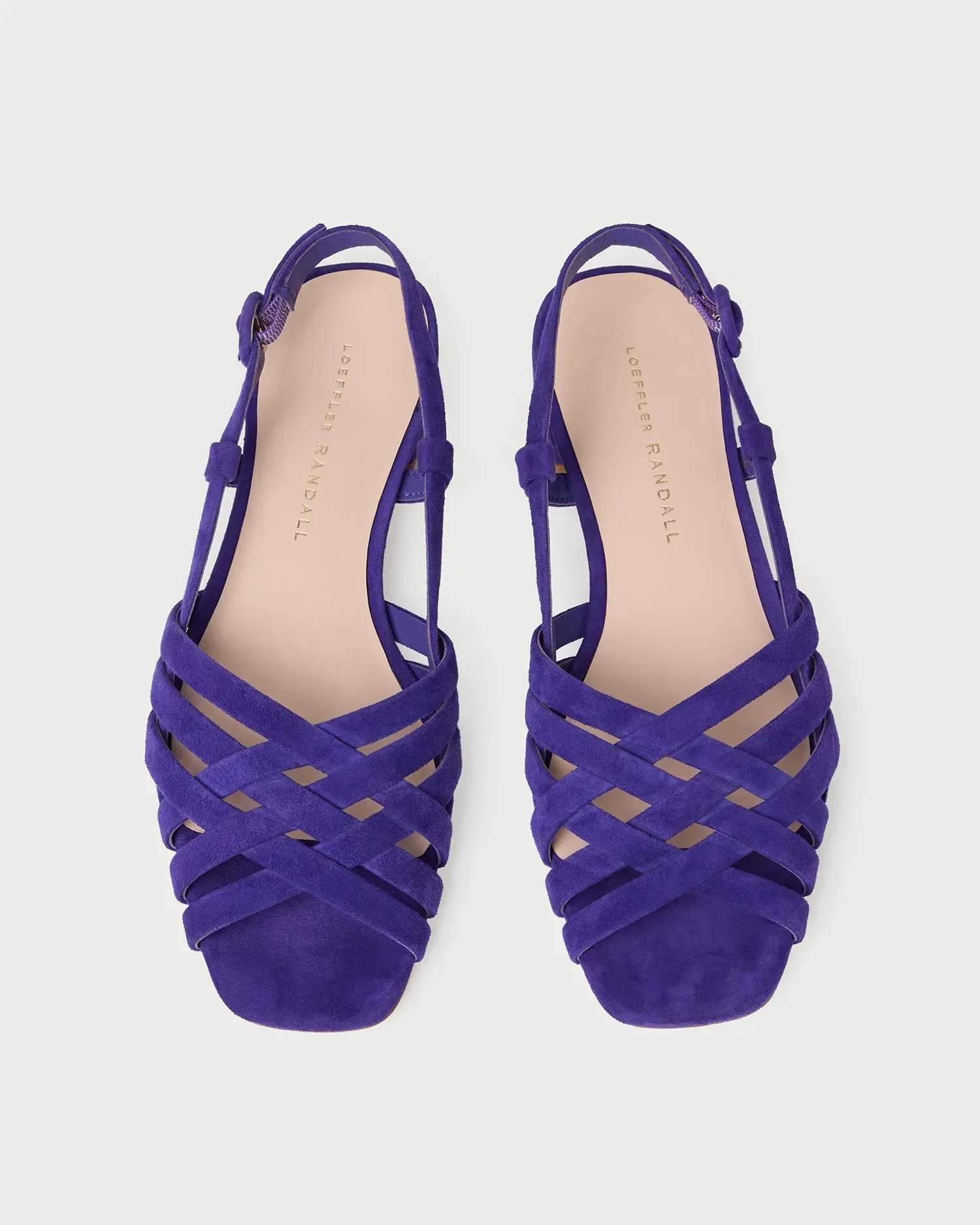 Shelly Jewel Suede Flat Sandal