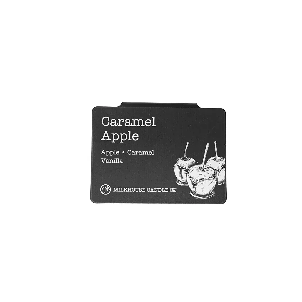 Caramel Apple Candle Bar Scent Label Sign