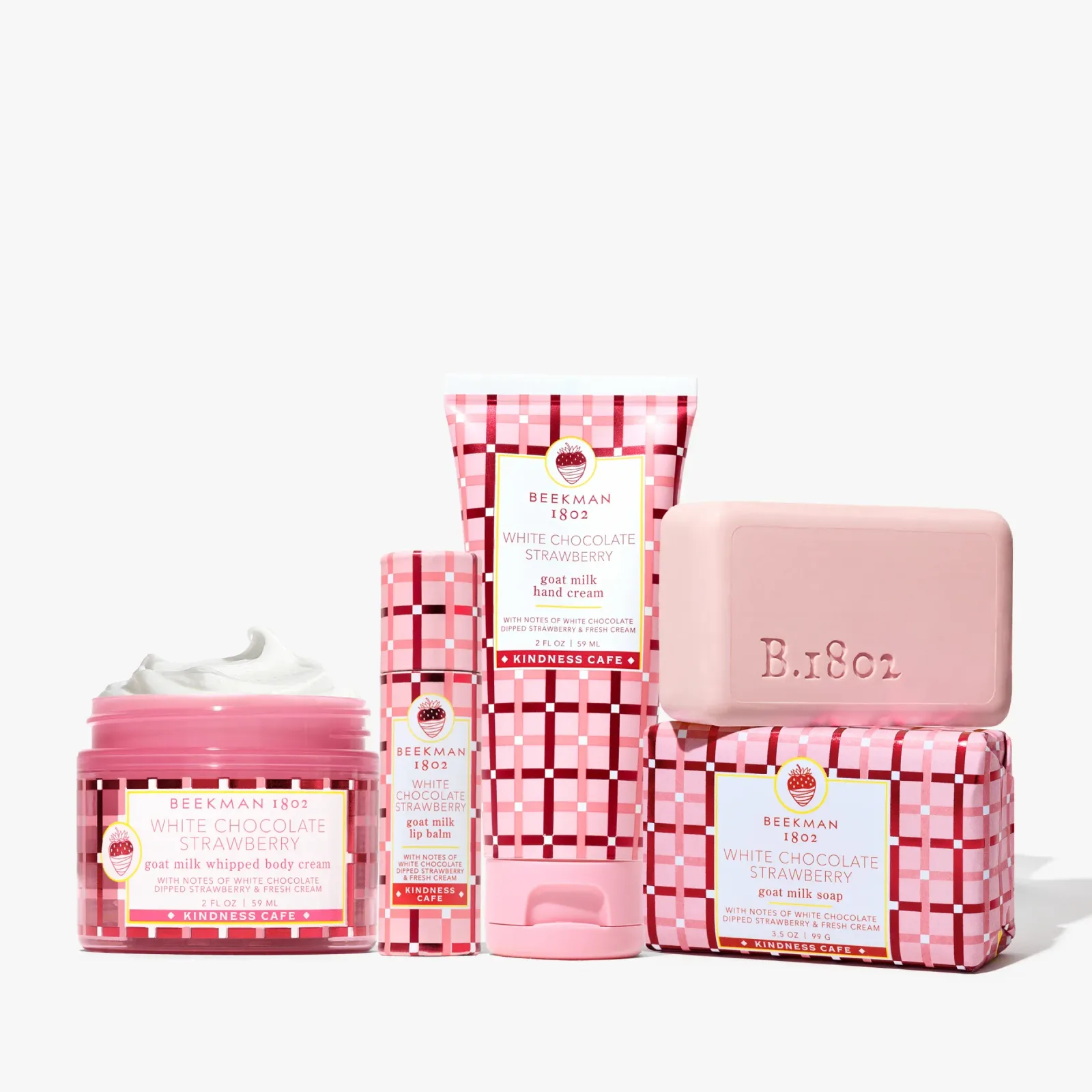 White Chocolate Strawberry Bodycare Favorites Set