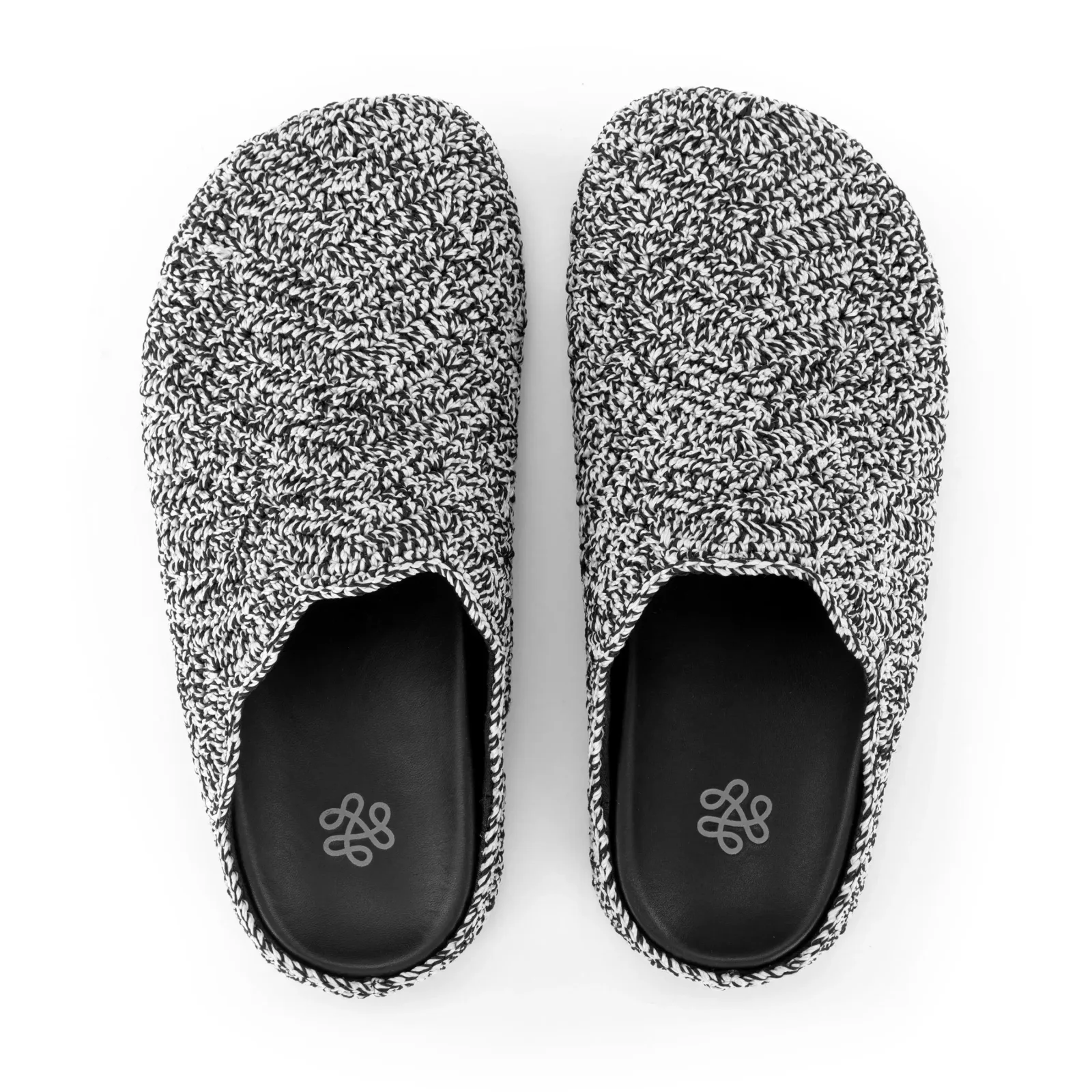 Bolinas Ripple Clog – Hand Crochet – Moonlight Static Ripple