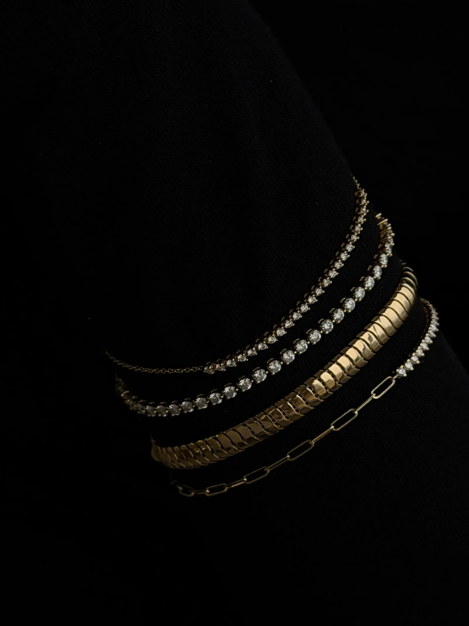 14k Split Lab Diamond Tennis Open Link Bracelet