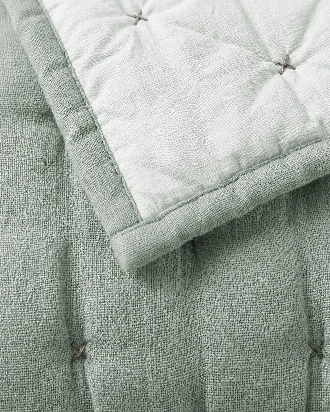Cotton Mist Stitched Quilt