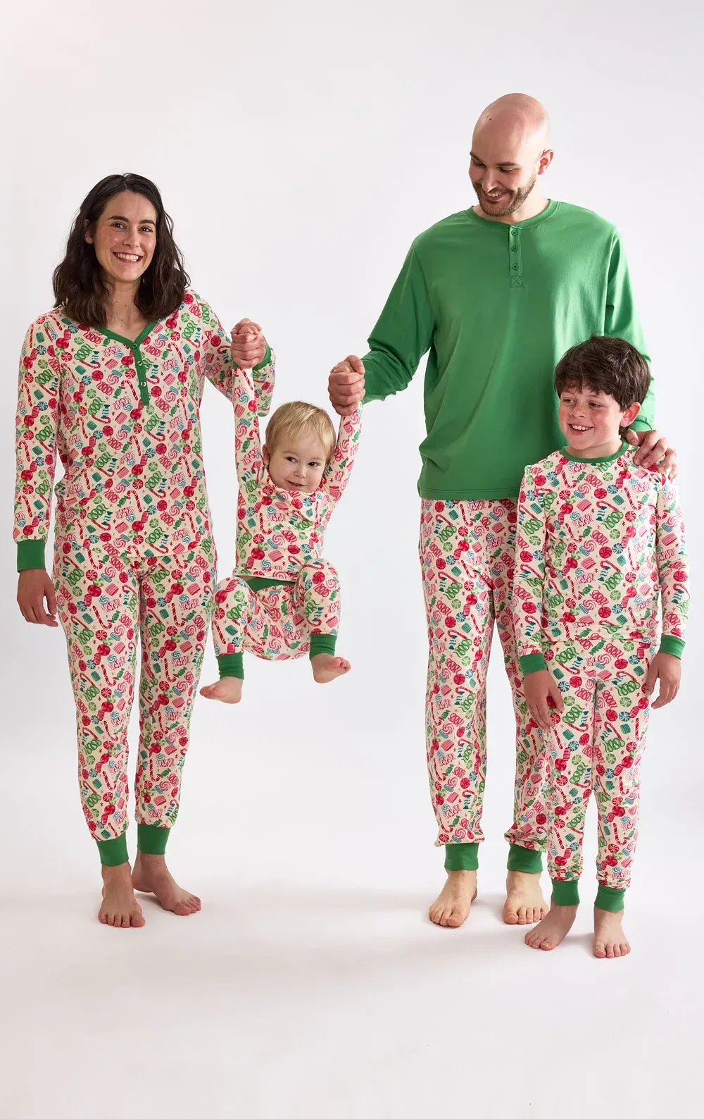 Ribbon Candy Matching Family Pajamas