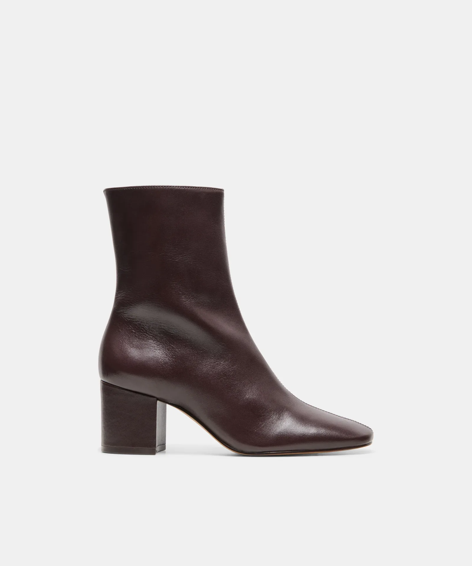 Feya Booties Black Cherry Leather