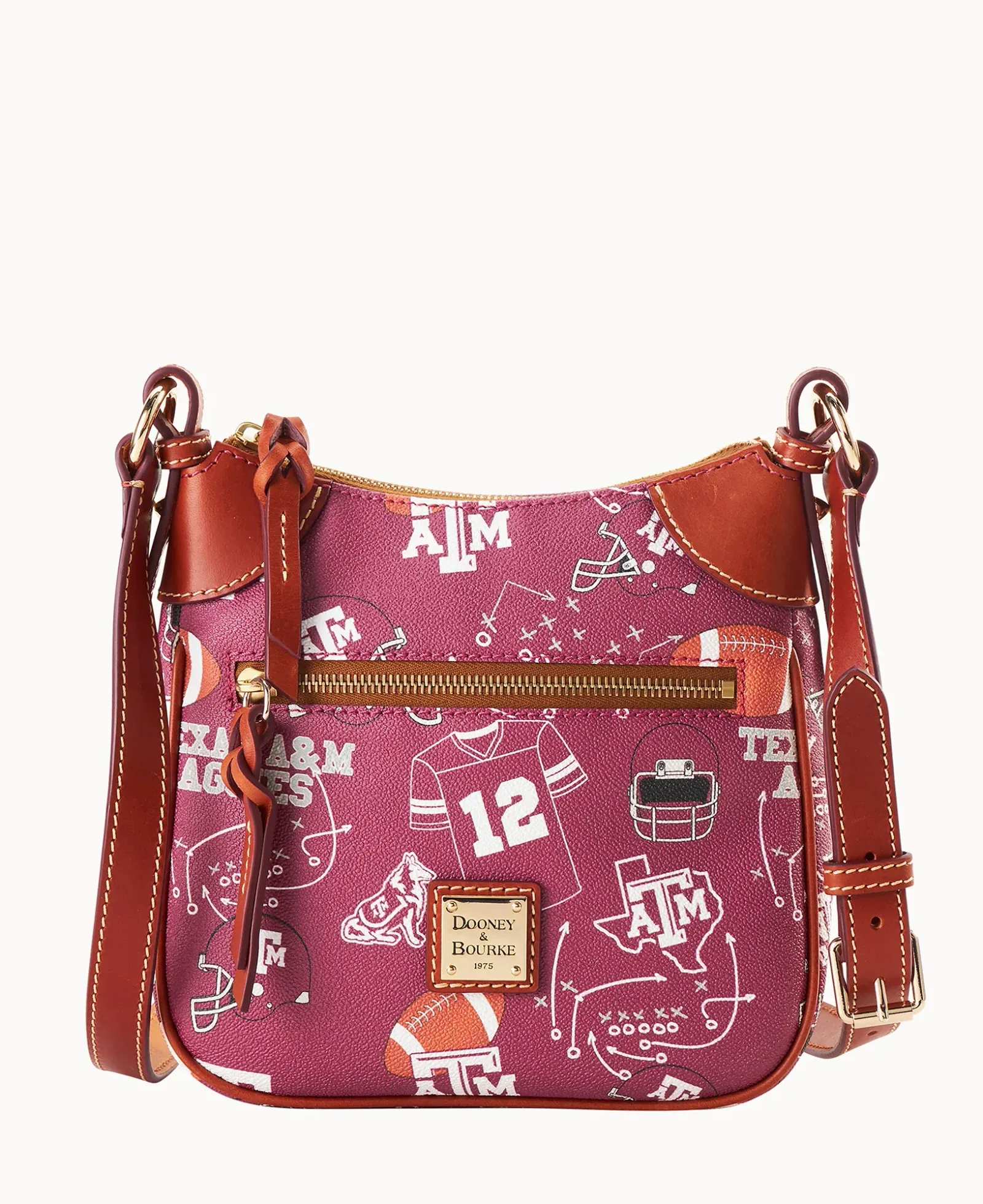 Collegiate Texas A&M University Front Zip Crossbody