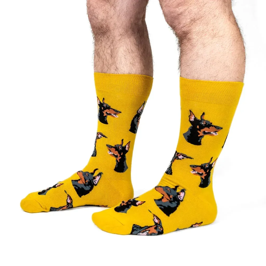 I Like Dobermans, And Maybe Three People Crew Socks