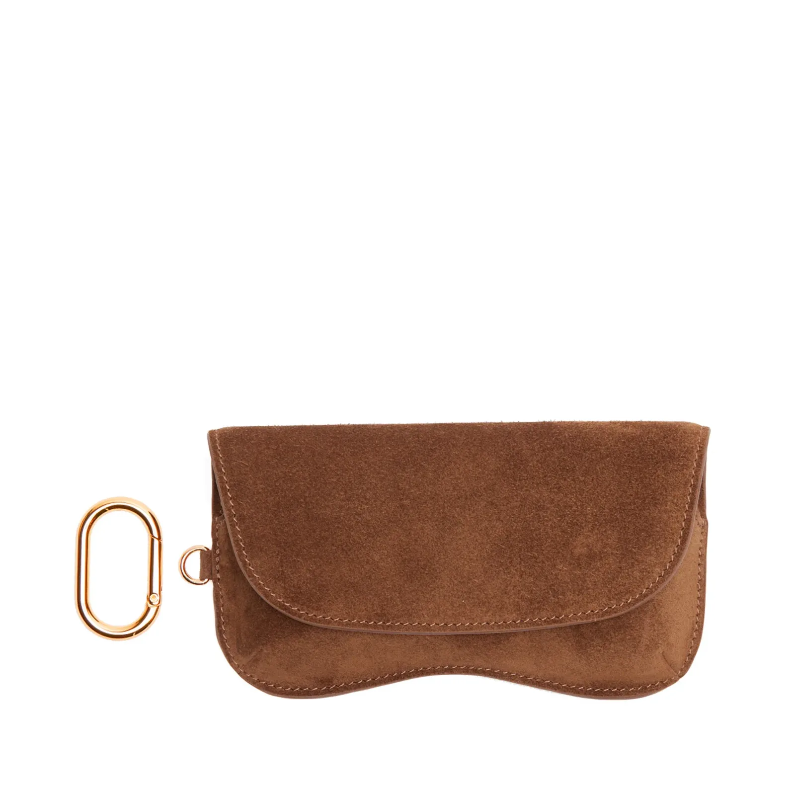 Portable Sunglass Case Russet Suede