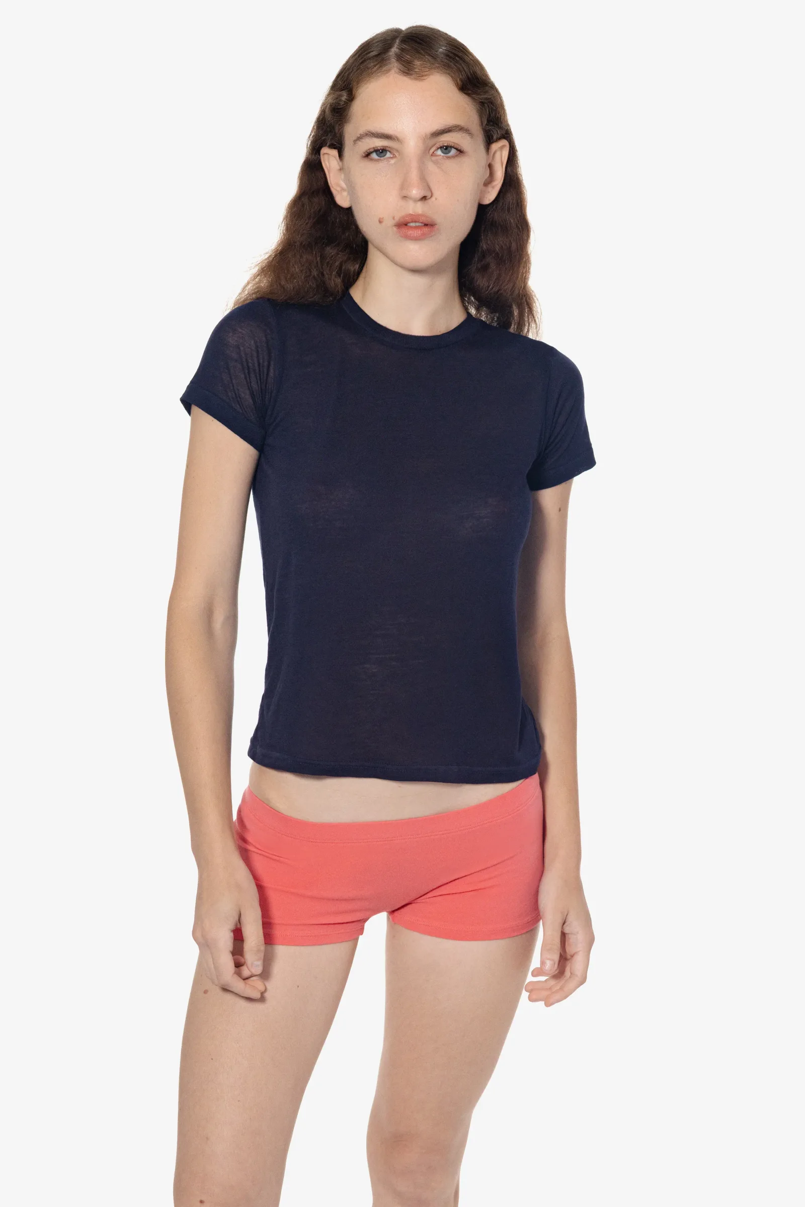 FF2001-BRN – Fitted Poly-Cotton Short Sleeve Burnout T-Shirt
