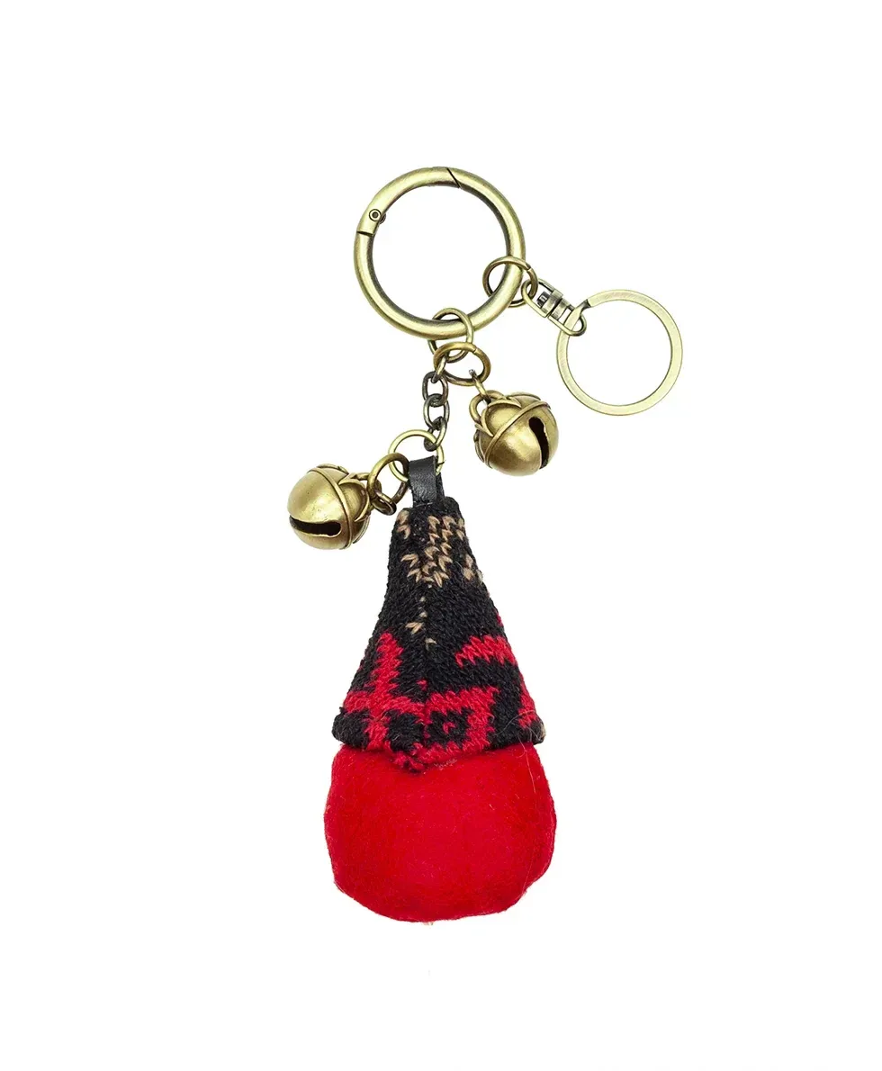 Gnome Bag Charm – Bag Charm – Holiday Nordic Weave