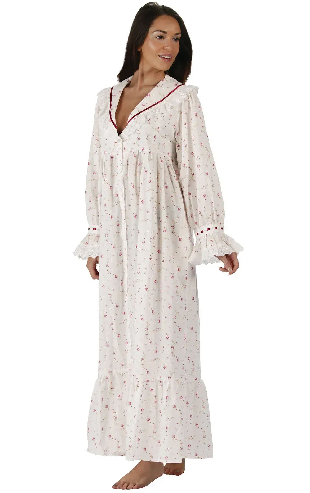 The 1 For U – Amelia Long Sleeve Cotton Nightgown