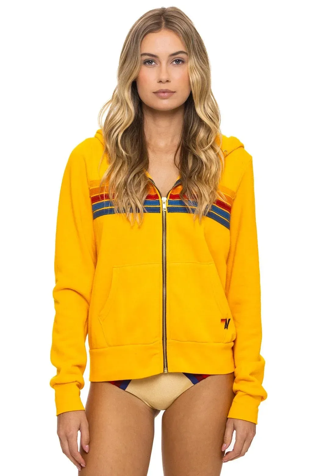 5 STRIPE HOODIE – GOLD