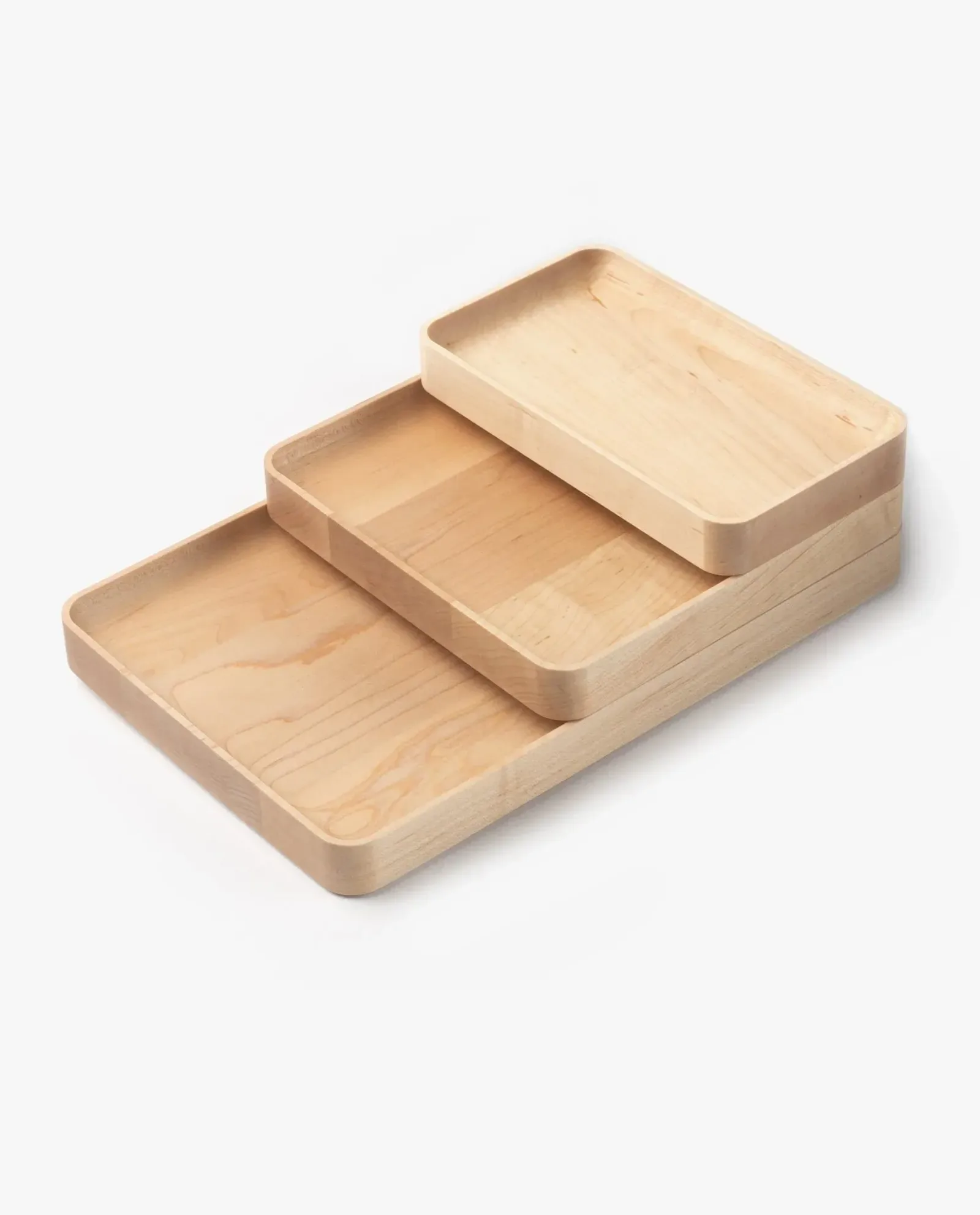 Valet Tray Bundle (Maple – Set of 3)