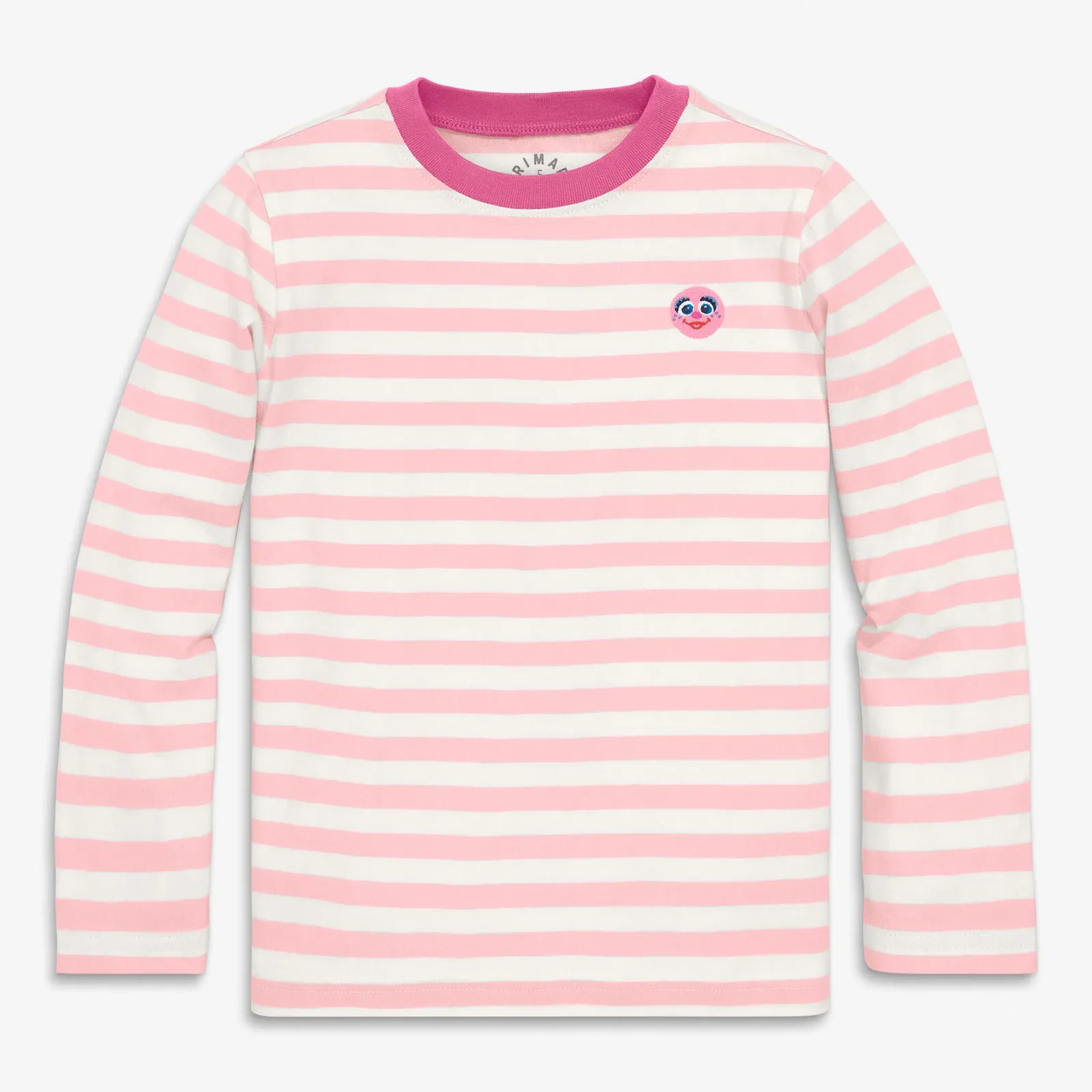 Kids Sesame Street embroidered stripe tee
